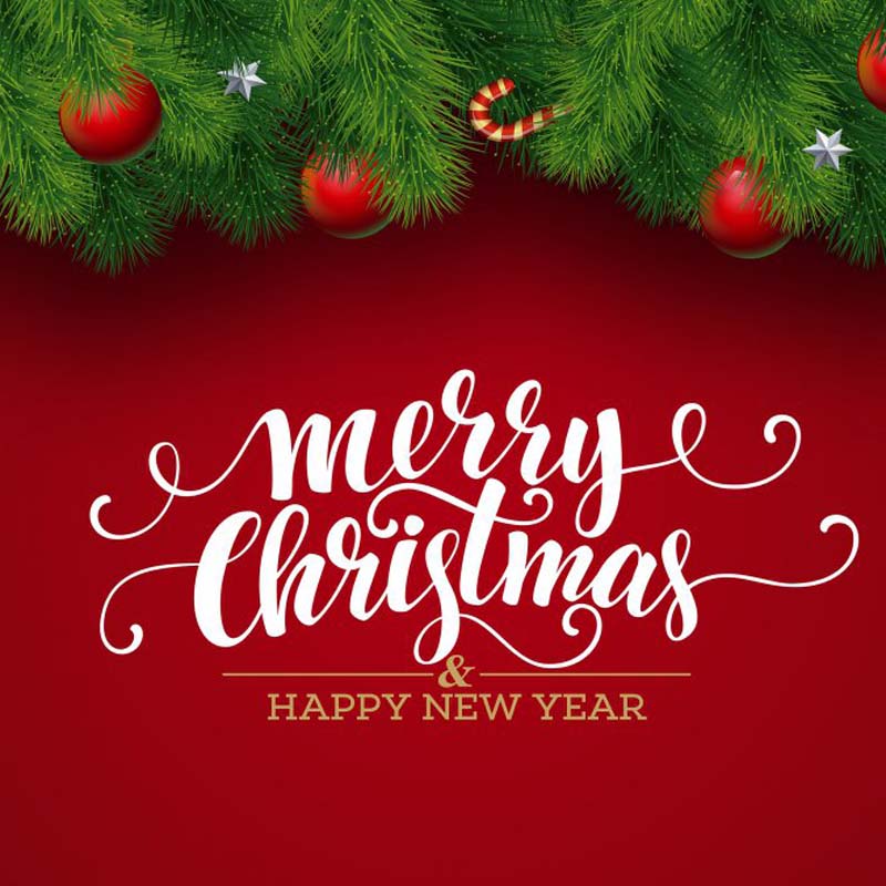 عيد ميلاد سعيد وسنة جديدة سعيدة